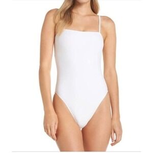 J. Crew Maggie Bow‎ Back One-Piece Swimsuit White Size 4